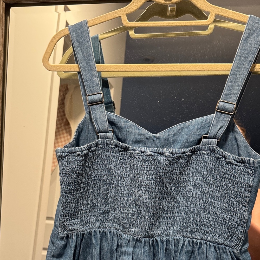 Old Navy Blue Denim Jumpsuit - Picture 4 of 5